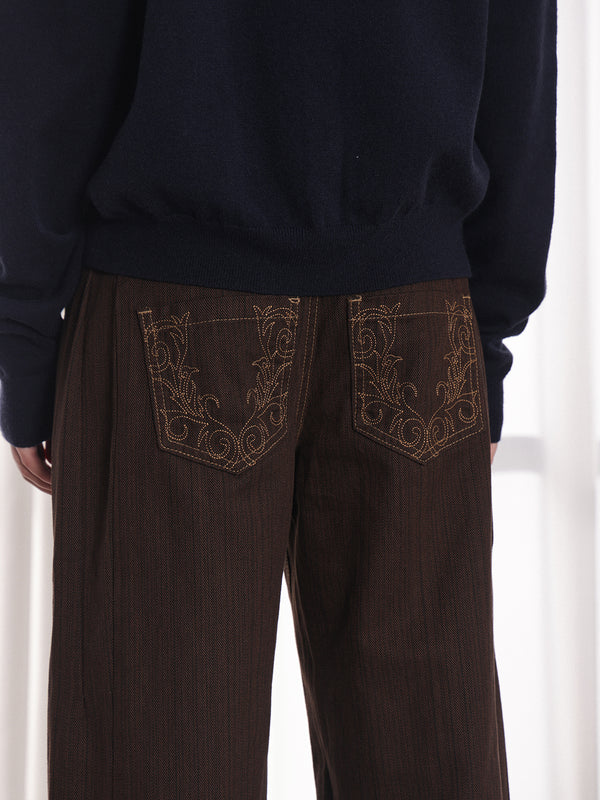 American checkered suit pants for men and women straight leg pants