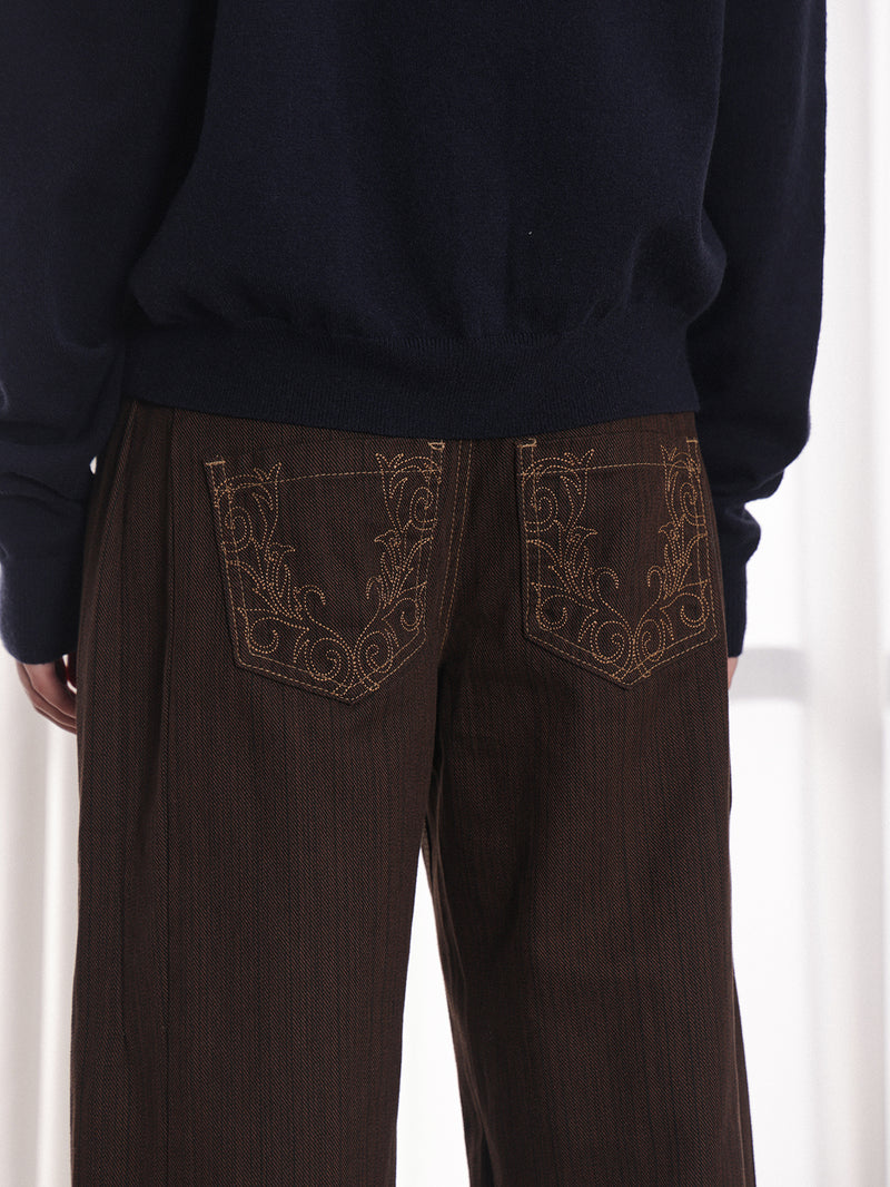 American checkered suit pants for men and women straight leg pants