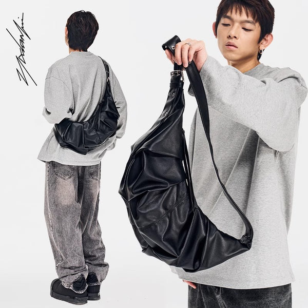 Kuroda dumpling buns with a lazy and relaxed style, men and women's crossbody bags