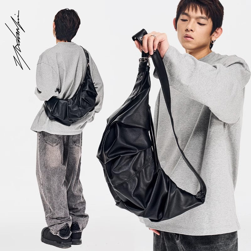 Kuroda dumpling buns with a lazy and relaxed style, men and women's crossbody bags