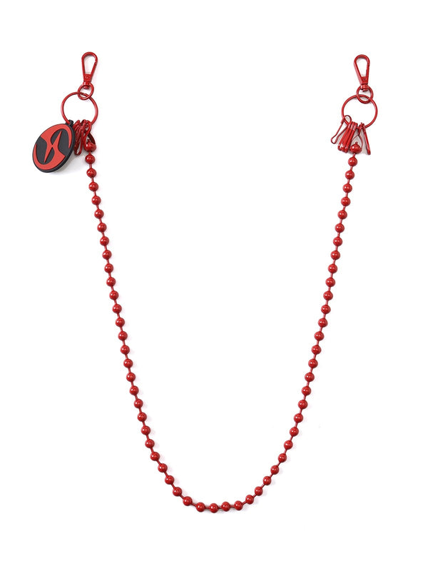 HAS2SONS red 8MM custom baked paint pants chain