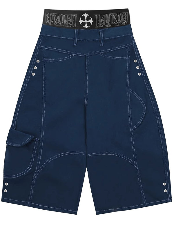 PAIKI Boxing Deconstruction Bright Thread Multi Pocket Pants