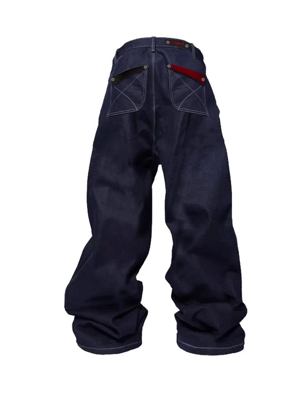 PAIKI three breasted original cow 13OZ denim jeans baggy