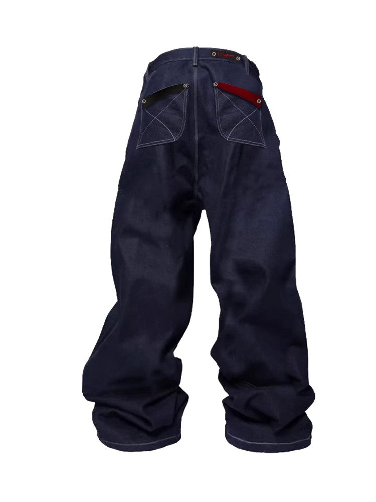 PAIKI three breasted original cow 13OZ denim jeans baggy