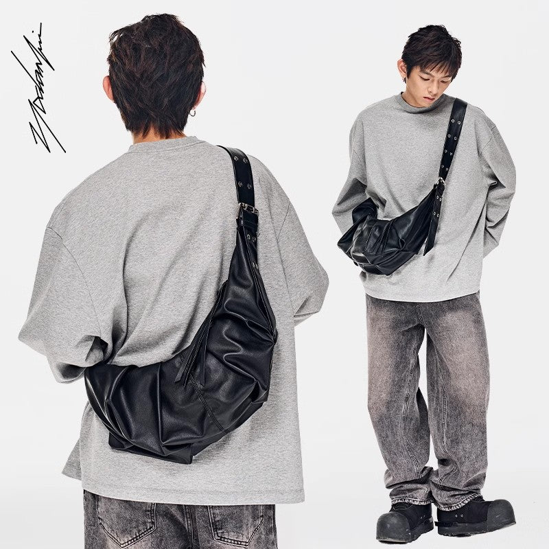 Kuroda dumpling buns with a lazy and relaxed style, men and women's crossbody bags