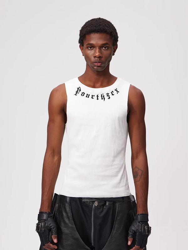 Fouth3ex 25Ss Sword Sanskrit vest fit sleeveless T-shirt
