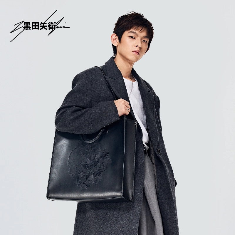 Kuroda briefcase shoulder bag for male and female commuting tote bag handbag