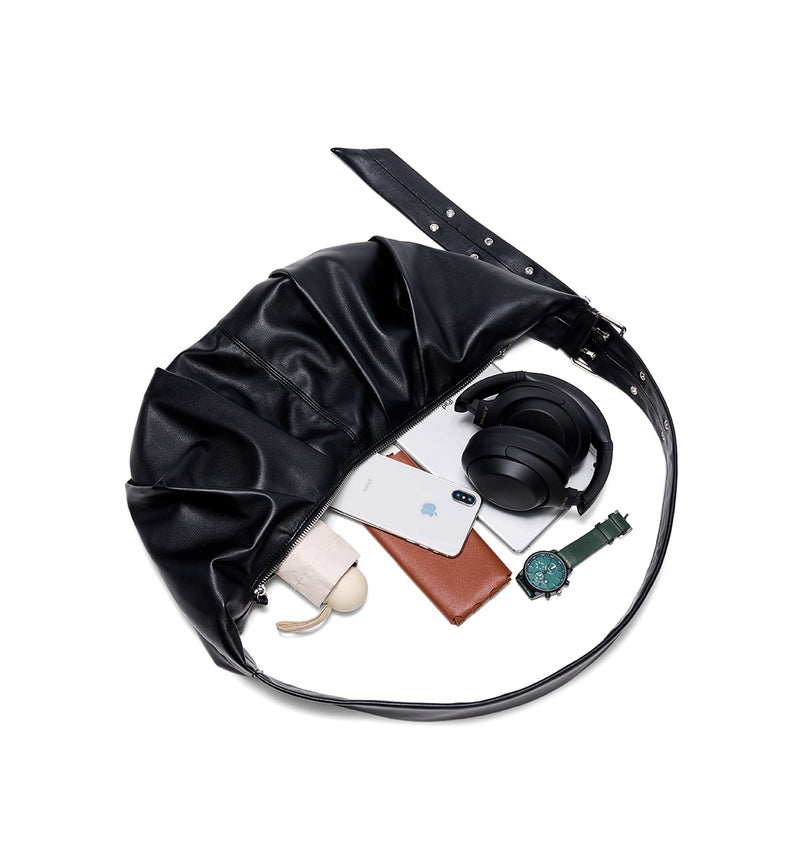 Kuroda dumpling buns with a lazy and relaxed style, men and women's crossbody bags