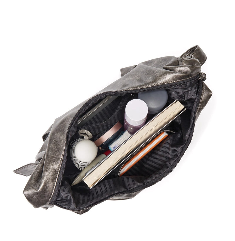 Kuroda old metal baseball dumpling bag, large capacity crossbody bag