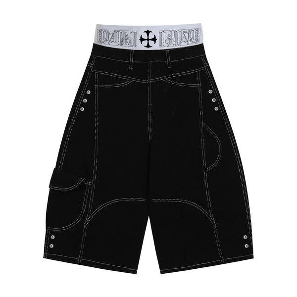 PAIKI Boxing Deconstruction Bright Thread Multi Pocket Pants