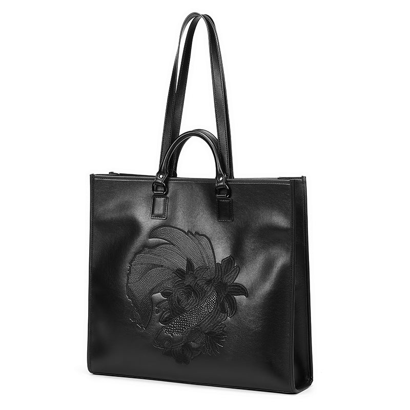 Kuroda briefcase shoulder bag for male and female commuting tote bag handbag